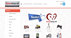 Desktop Screenshot of hamashop.sk